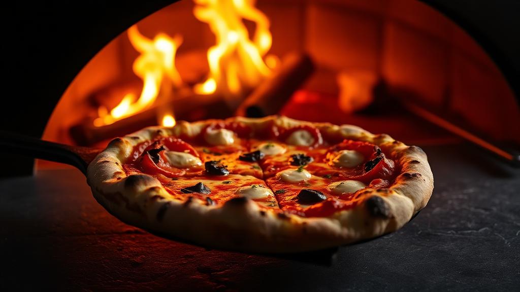 Frische Pizza aus dem Ofen